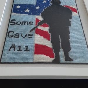 Military tribute wall hanging
